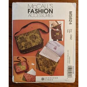 UNCUT McCall's Pattern M5824 Bags Laptop Cover